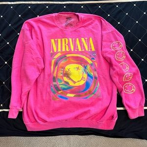 Nirvana pink sweatshirt